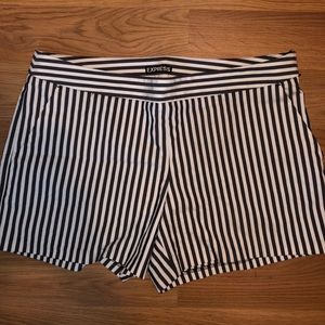 Express striped shorts